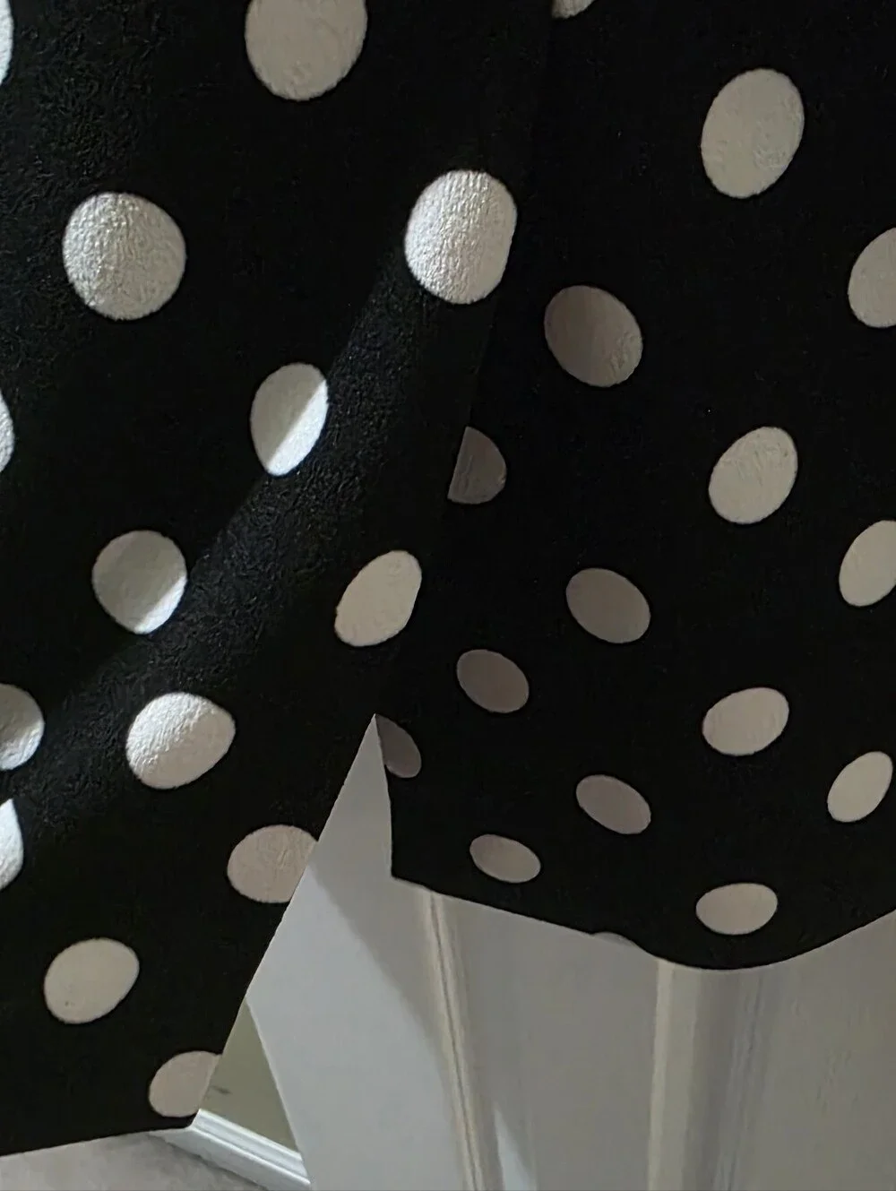 Kasper Black and White Polka Dot Sleeveless Dress - Picture 5 of 6